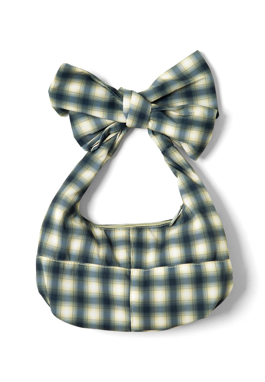 Damson Madder Roo Check Tie Bag Cardamon Check