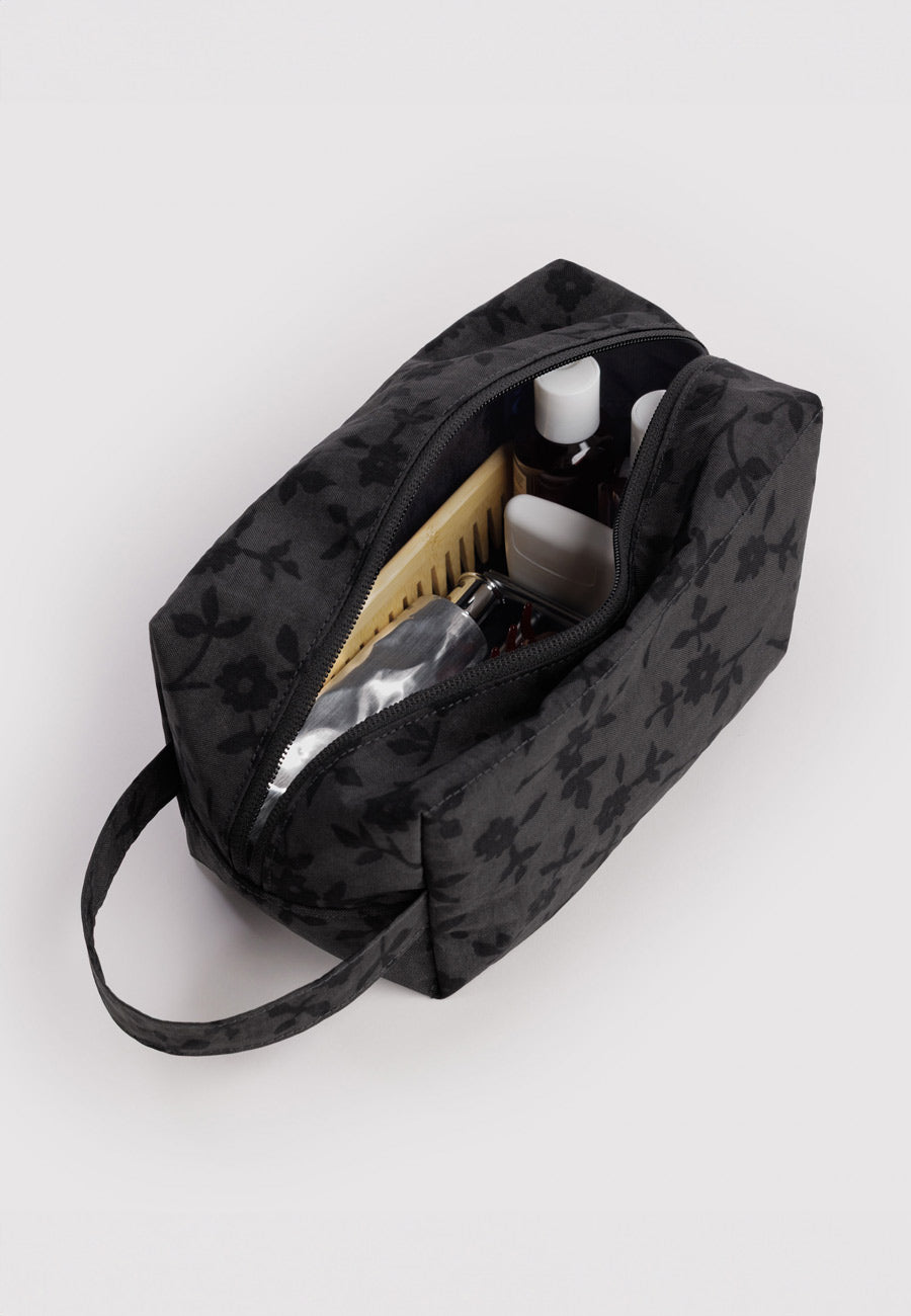 Baggu Dopp Kit Charcoal Ditsy Floral