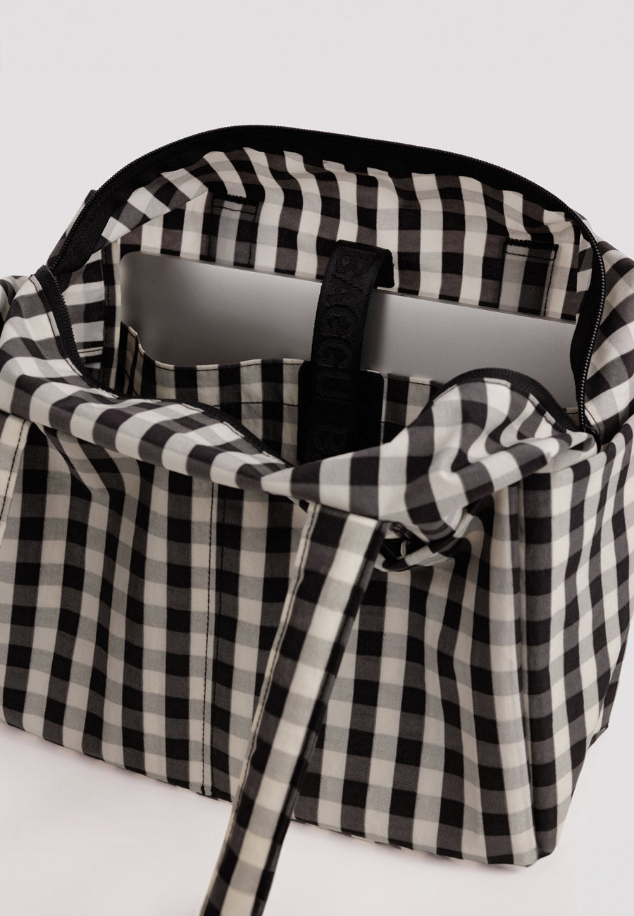 Baggu Everyday Cloud Bag Black and Cream Gingham