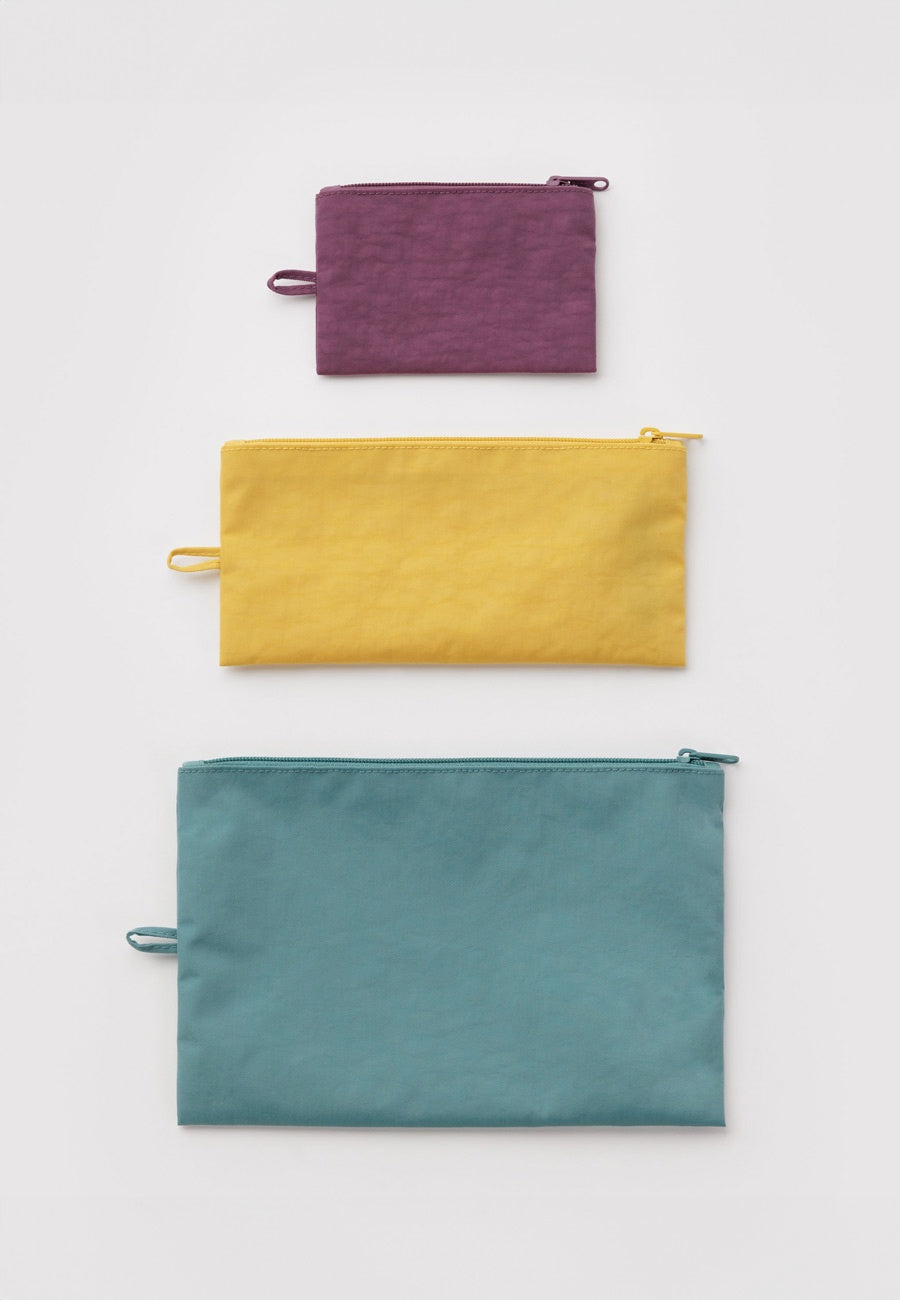 Baggu Flat Pouch Set Jewel Mix