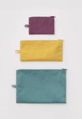 Baggu Flat Pouch Set Jewel Mix
