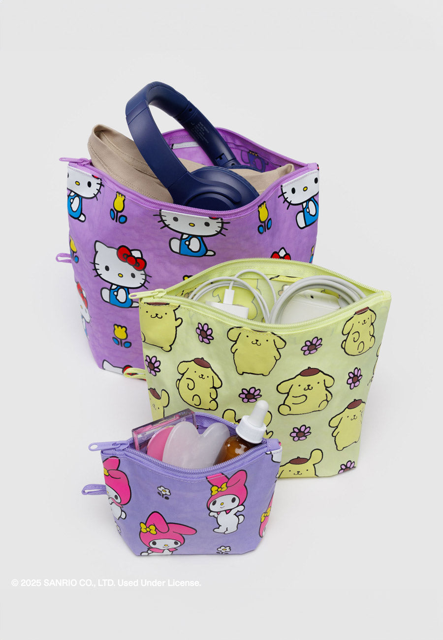 Baggu Go Pouch Set Hello Kitty & Friends Florals