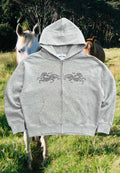 Rhoda Nunn Good Luck Zip Up Hoodie