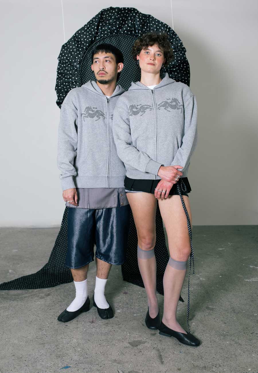 Rhoda Nunn Good Luck Zip Up Hoodie