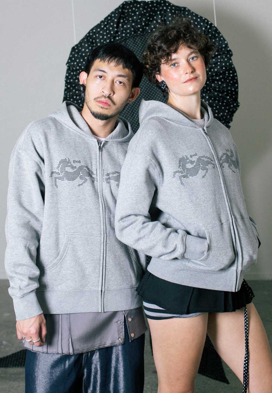 Rhoda Nunn Good Luck Zip Up Hoodie