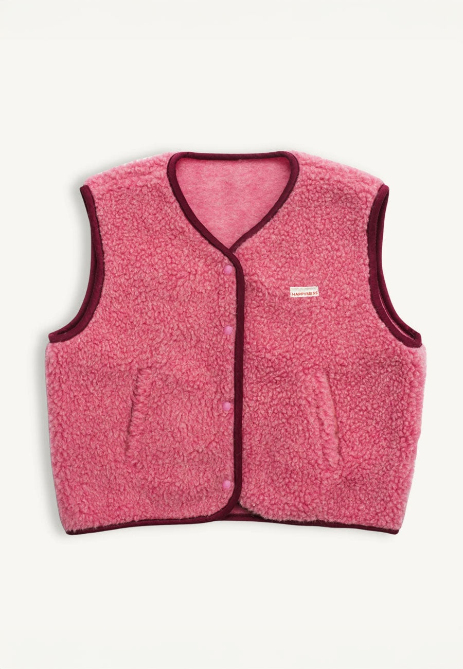 Happymess Merino Vest Dusty Pink