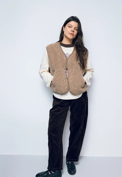Happymess Merino Vest Hazelnut