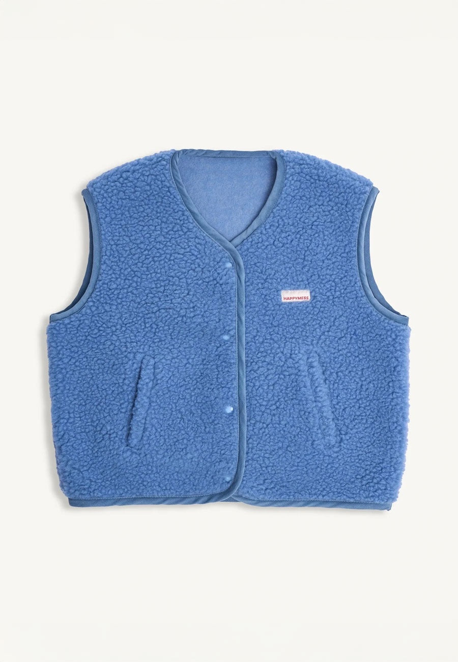Happymess Merino Vest Ice Blue