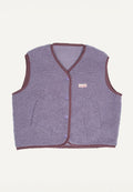 Happymess Merino Vest Lilac Cloud