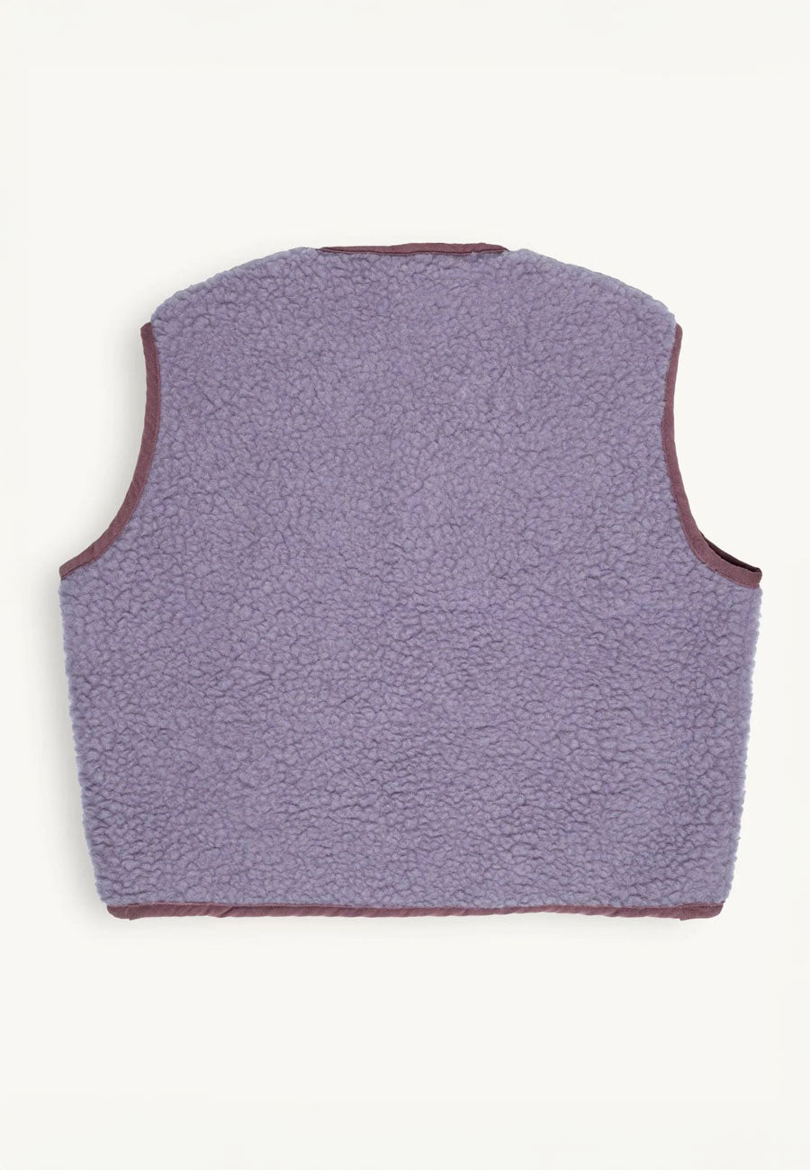 Happymess Merino Vest Lilac Cloud