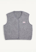 Happymess Merino Vest Stone Grey