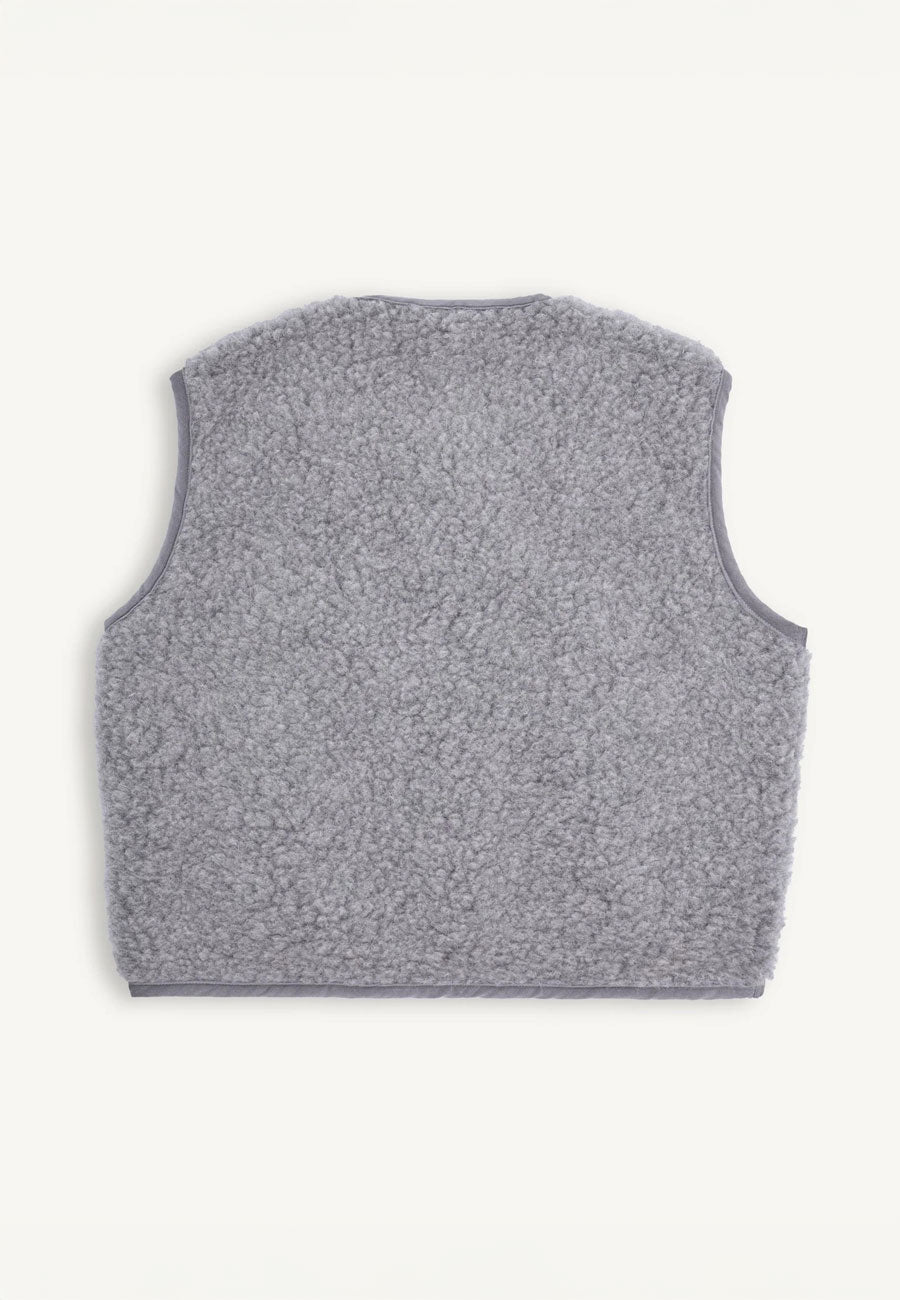 Happymess Merino Vest Stone Grey