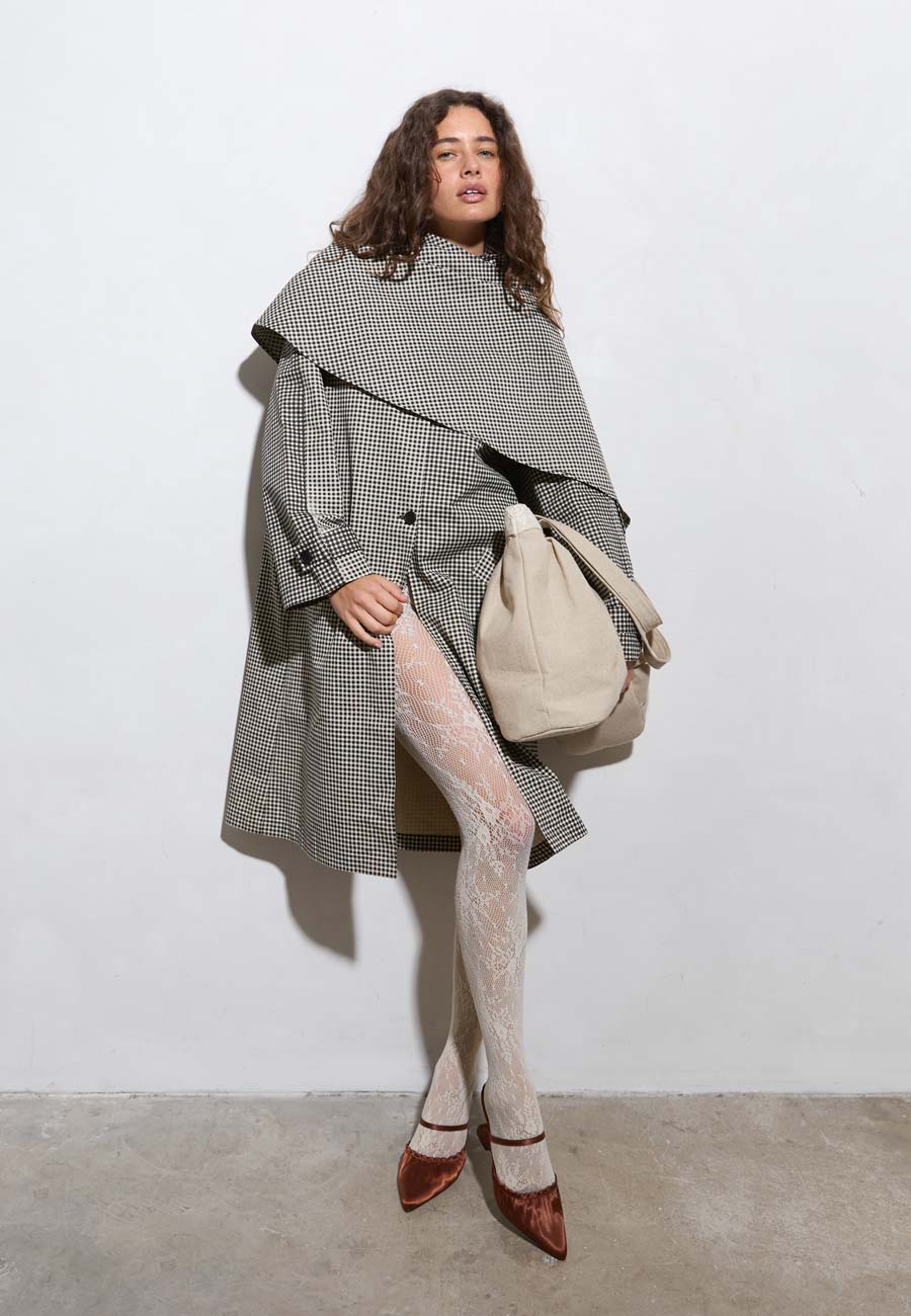 Commonplace Lady Gingham Trench