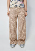 Arthur Straight Leg Jeans Tan Spots