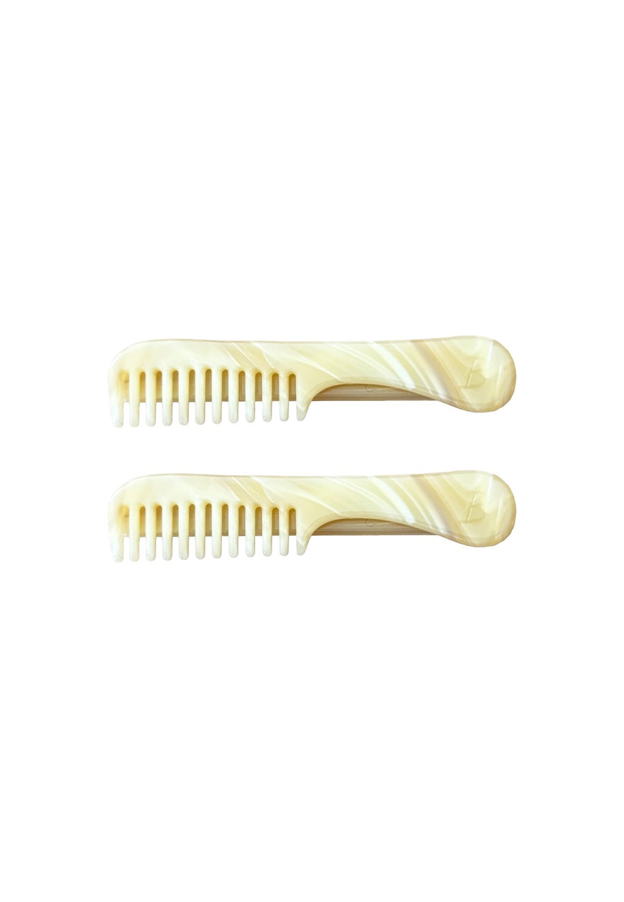 Buttermilk Accessories Kunsel Barrettes Buttercream