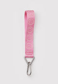 Baggu Logo Keychain Pink Happy