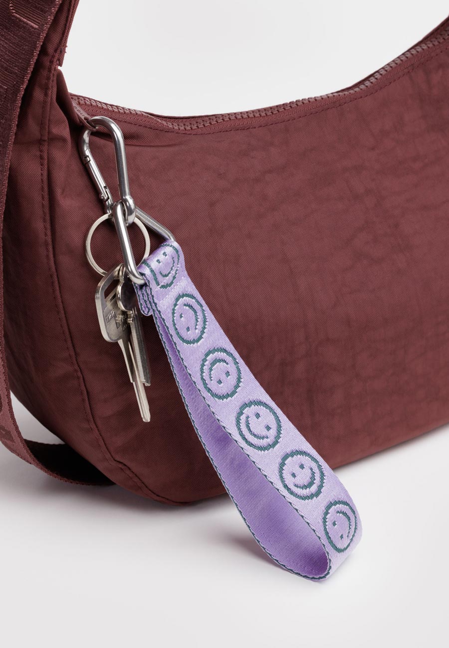 Baggu Logo Keychain Lilac Happy