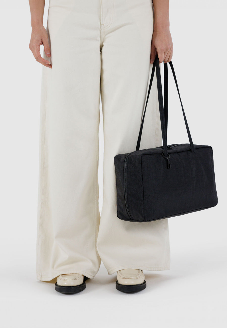 Baggu Medium Nylon Bowler Bag Black