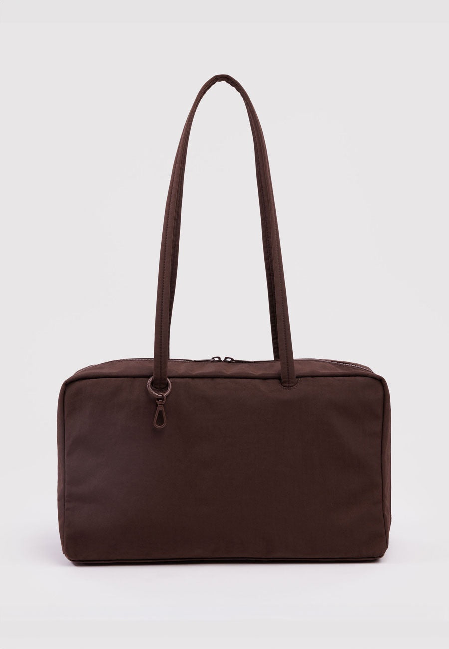 Baggu Medium Nylon Bowler Bag Coffee