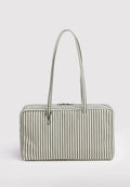 Baggu Medium Nylon Bowler Bag Sage Stripe