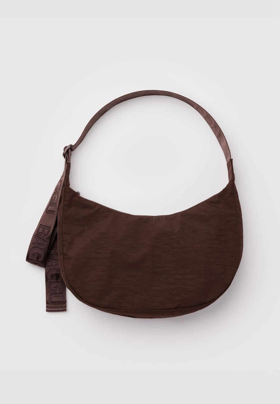 Baggu Medium Nylon Crescent Bag Coffee