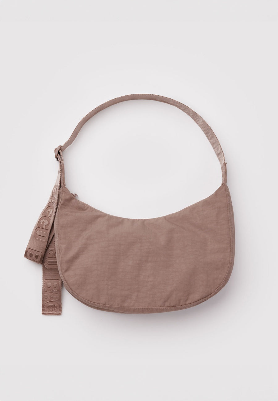 Baggu Medium Nylon Crescent Bag Toasted Almond