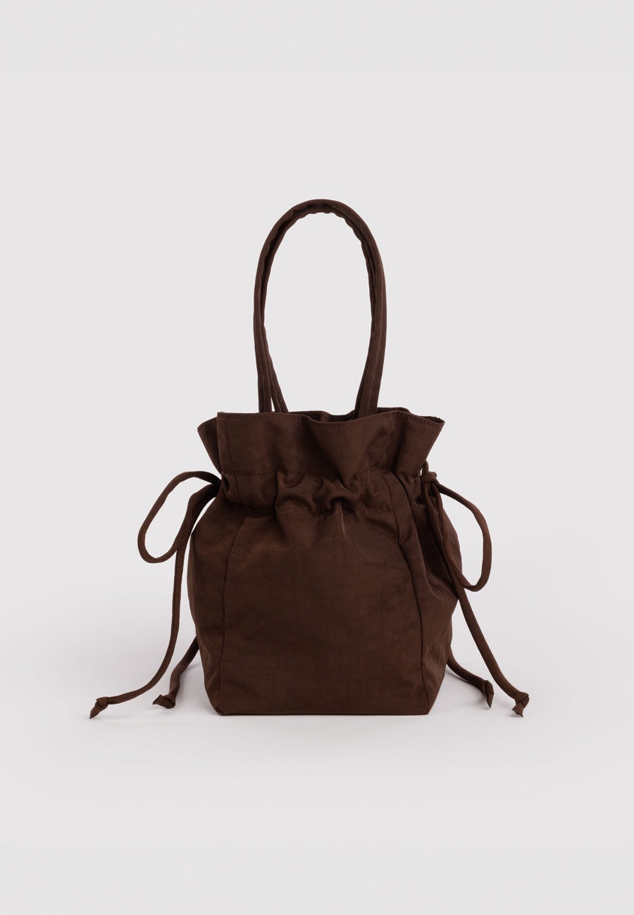 Baggu Nylon Drawstring Bag Coffee