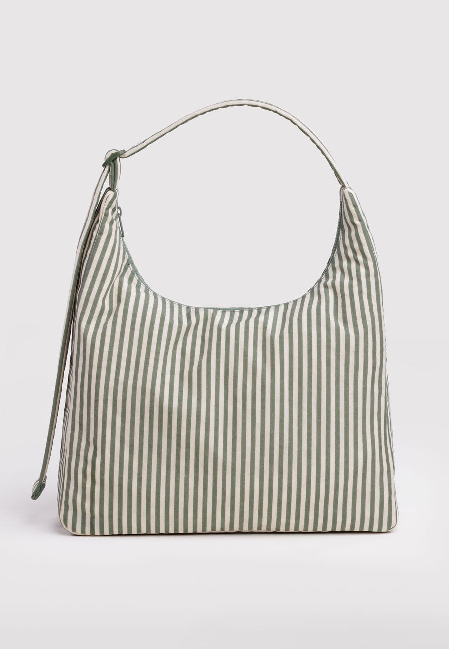 Baggu Nylon Shoulder Bag Sage Stripe