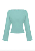 Olga Joan Bateau Long Sleeve Oceano