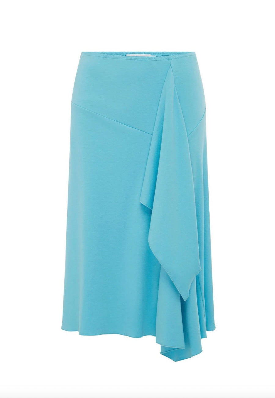Olga Joan Flounce Skirt Acqua