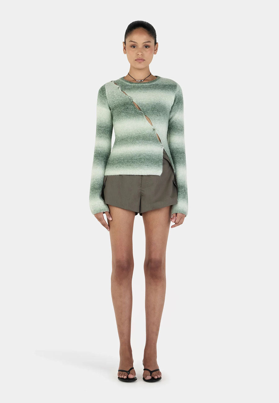 Ownley Alegra Asym Cardi Forest Gradient