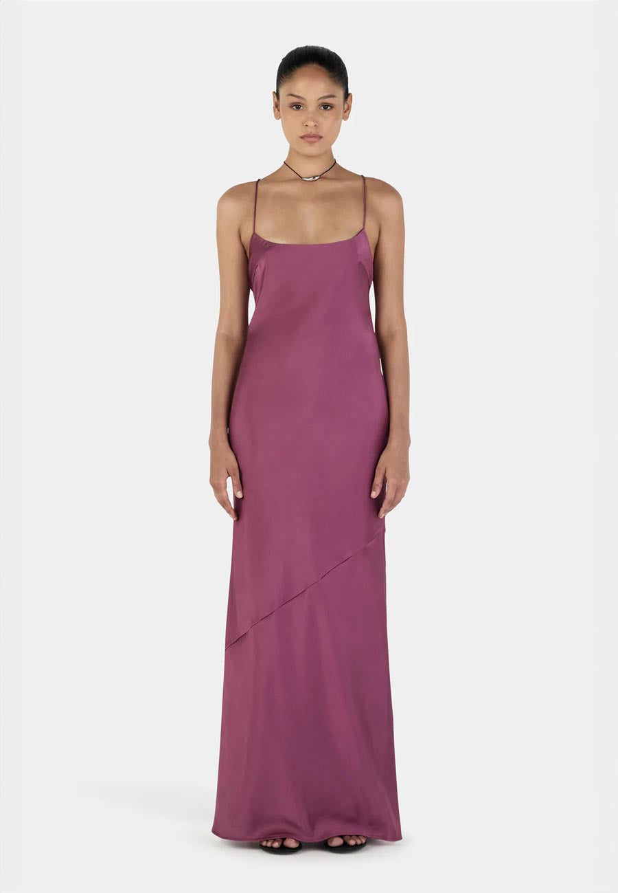 Ownley Aurora Bias Dress Mauve