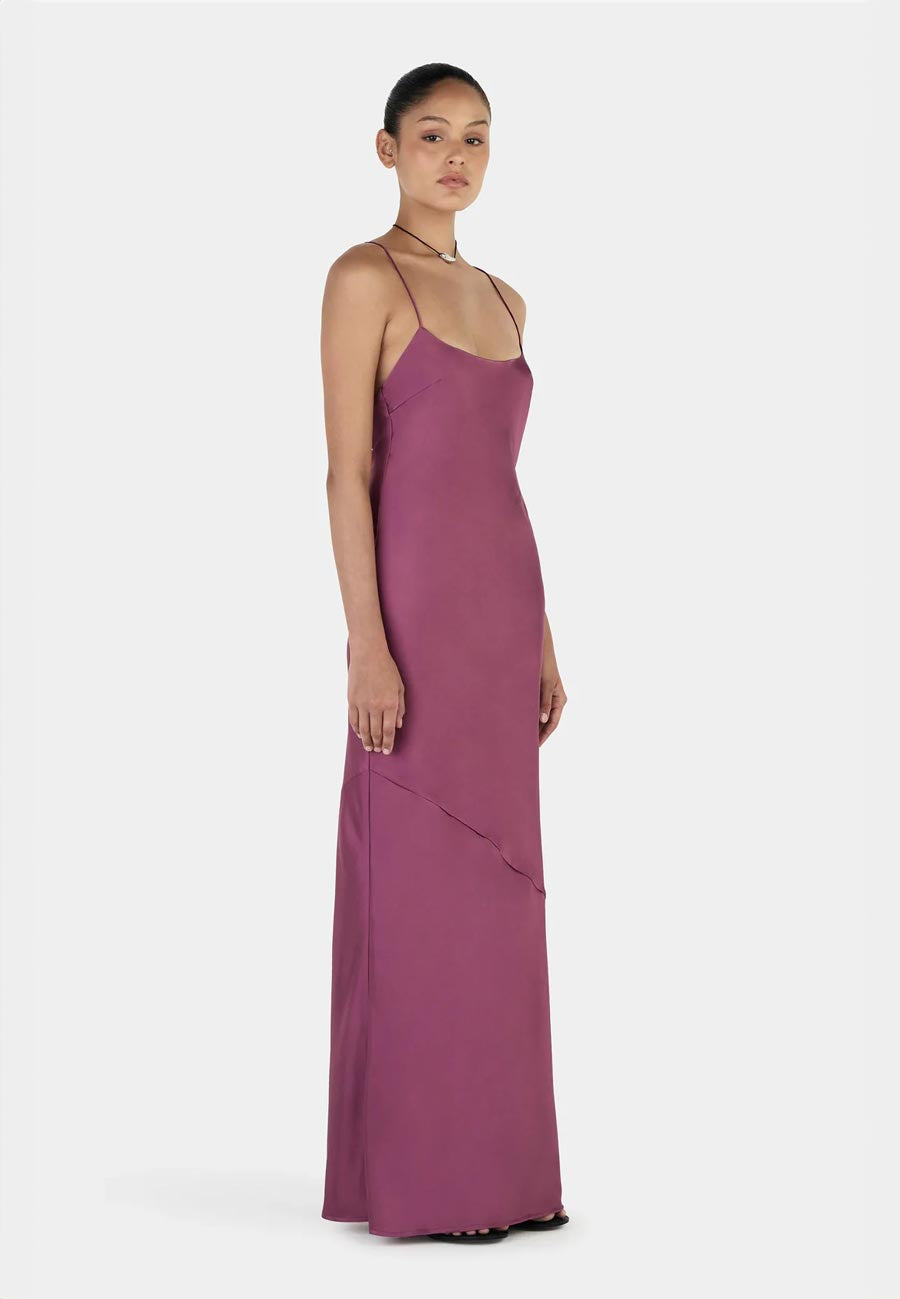 Ownley Aurora Bias Dress Mauve