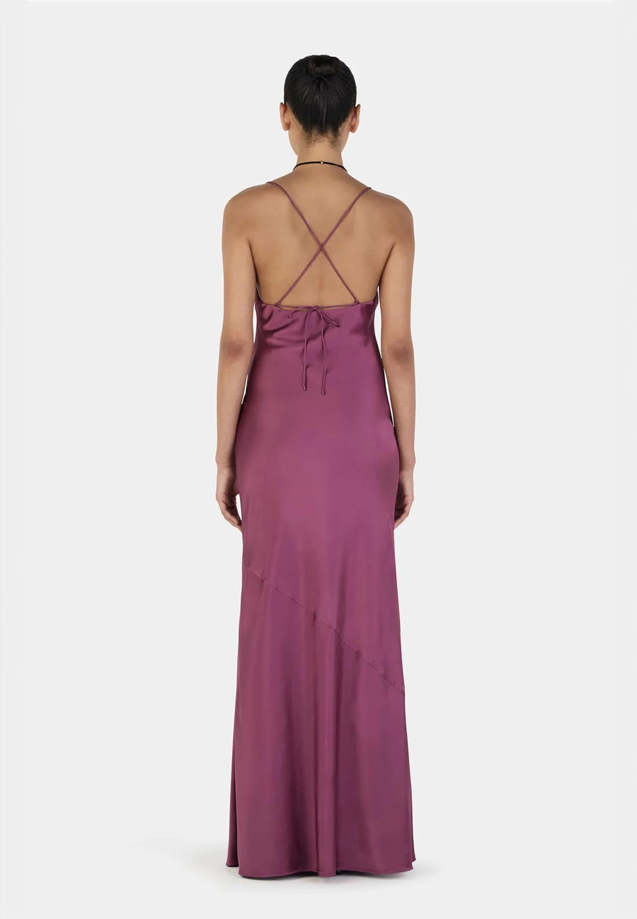 Ownley Aurora Bias Dress Mauve