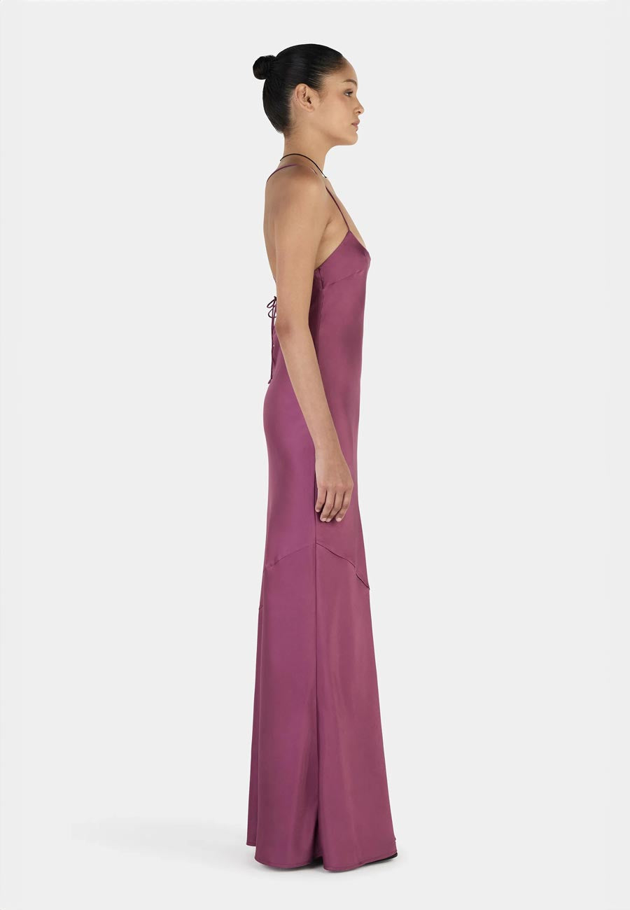 Ownley Aurora Bias Dress Mauve