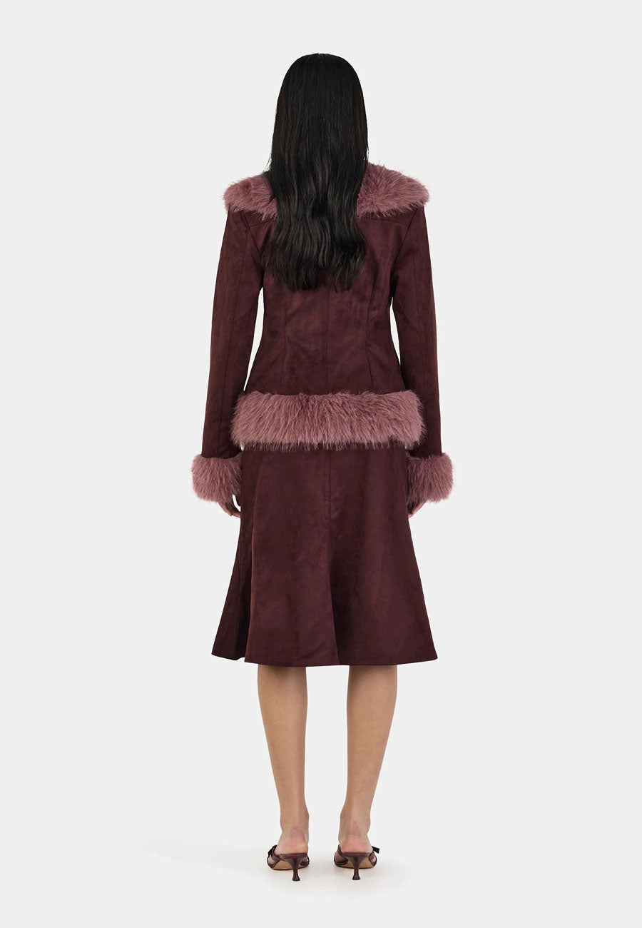 Ownley Fifi Coat Cocoa Mauve