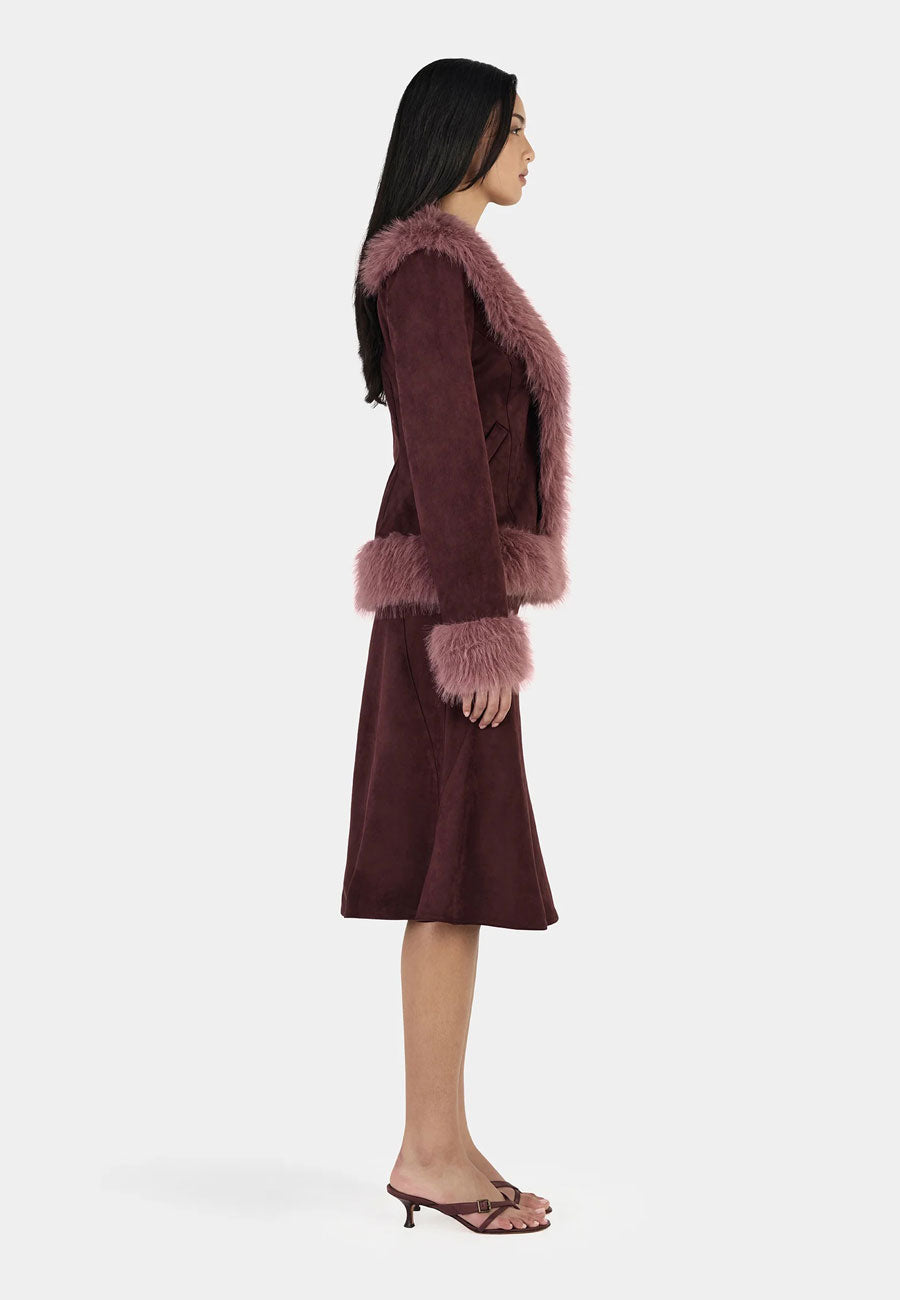 Ownley Fifi Coat Cocoa Mauve