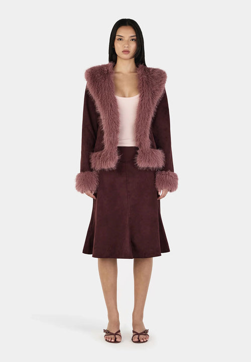 Ownley Fifi Coat Cocoa Mauve