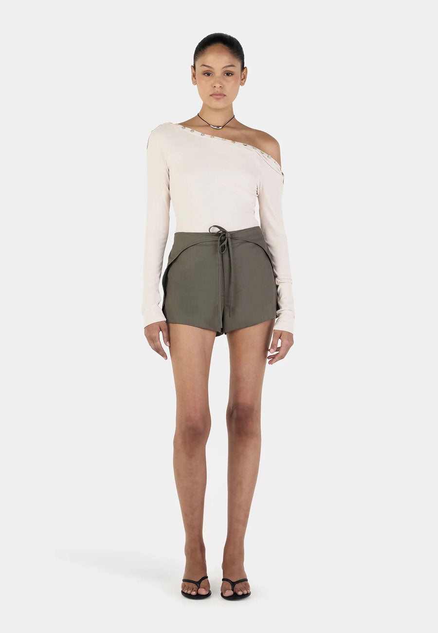 Ownley Quinn Long Sleeve Top Cream