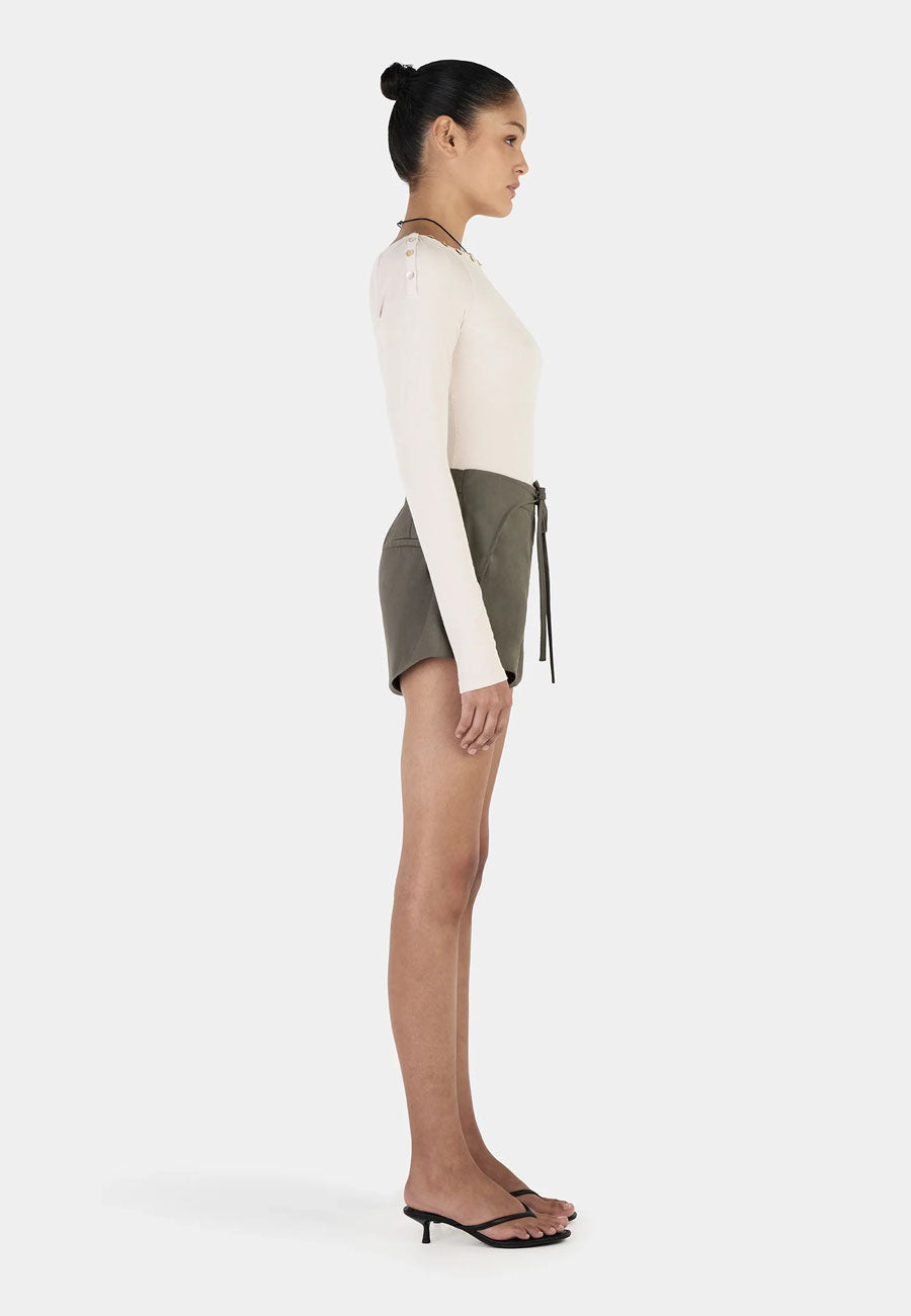 Ownley Quinn Long Sleeve Top Cream