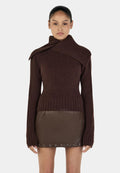 Ownley Roxanne Turtleneck Chocolate