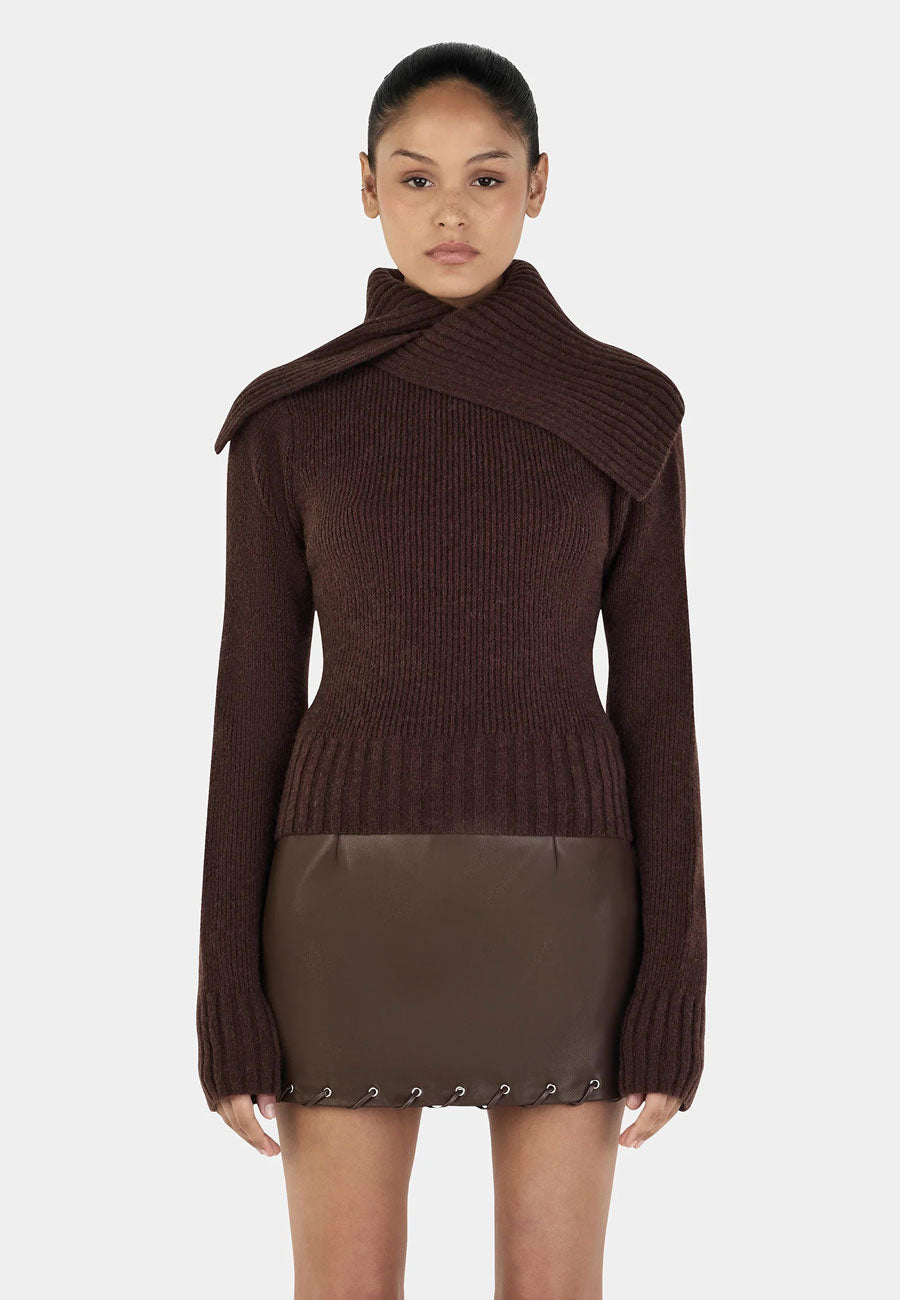 Ownley Roxanne Turtleneck Chocolate