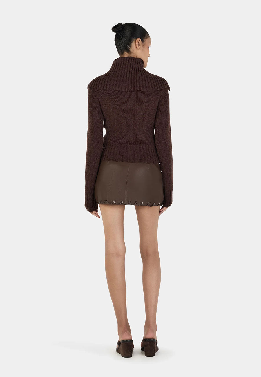 Ownley Roxanne Turtleneck Chocolate