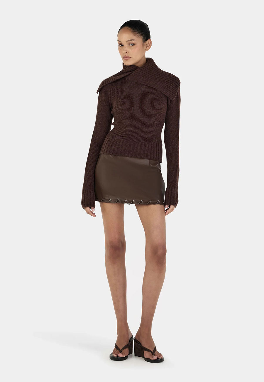 Ownley Roxanne Turtleneck Chocolate