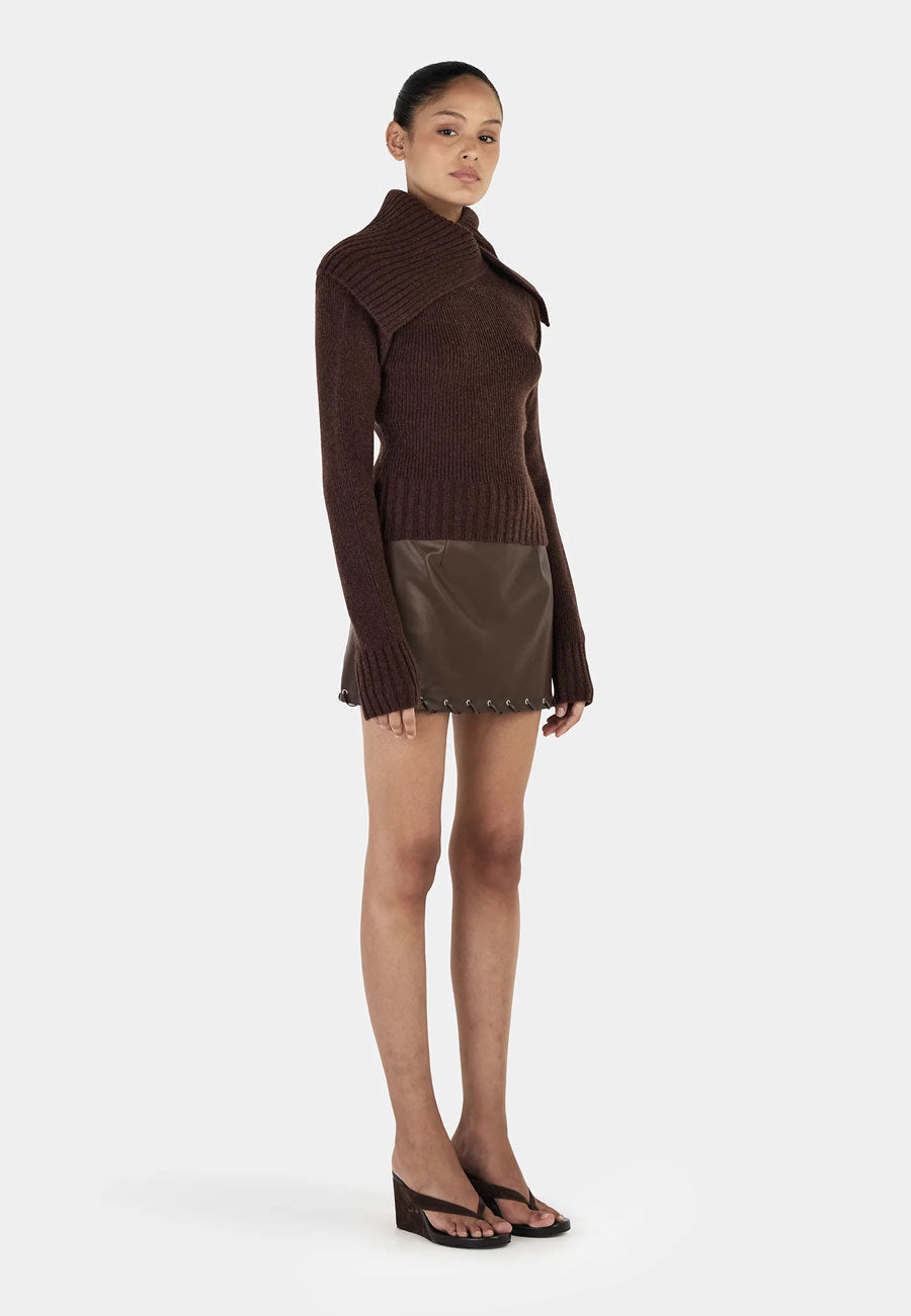 Ownley Roxanne Turtleneck Chocolate