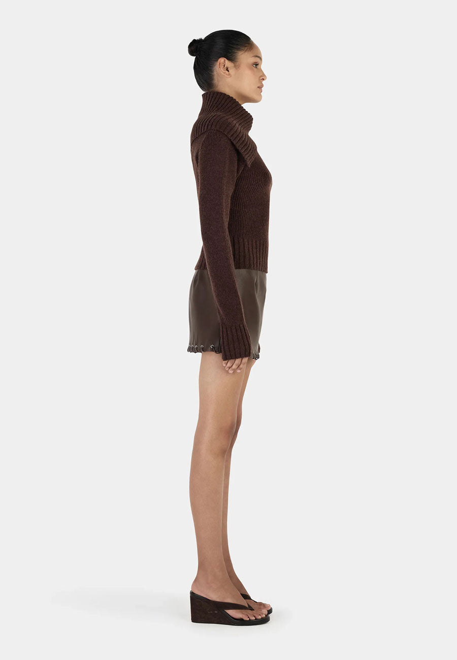 Ownley Roxanne Turtleneck Chocolate