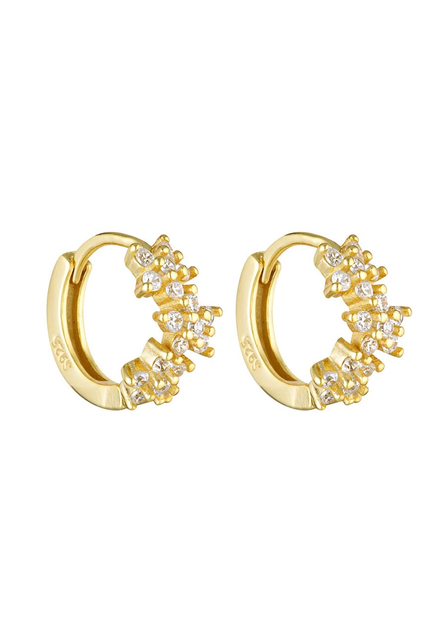 Porter Jewellery Galaxy Huggies Gold/Clear