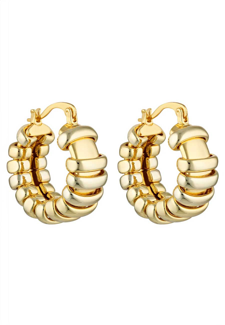 Porter Jewellery Turtle Hoops Gold