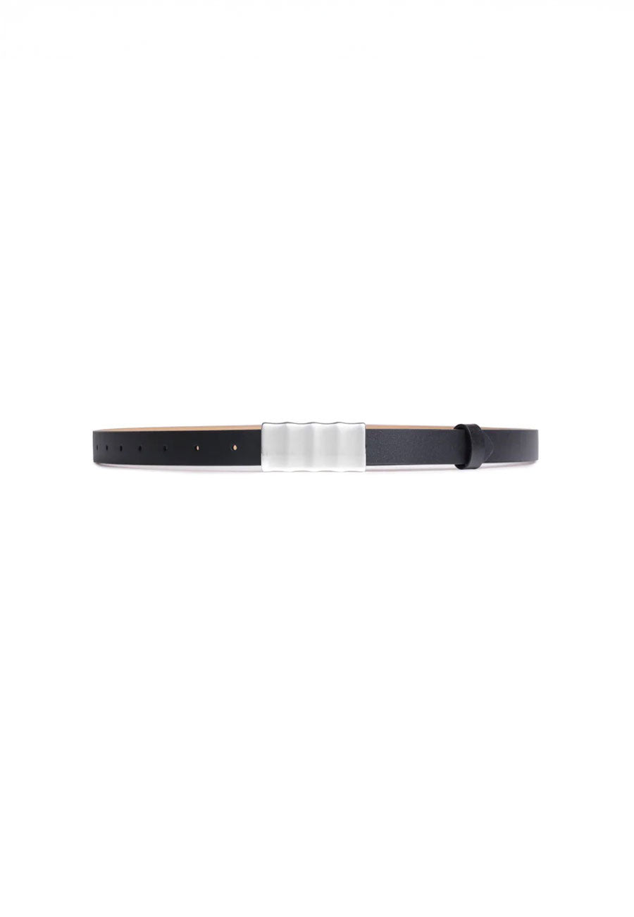 Porter Jewellery Snail Belt Noir/Silver