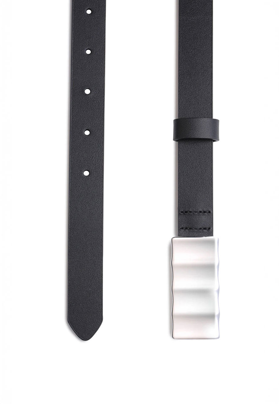 Porter Jewellery Snail Belt Noir/Silver